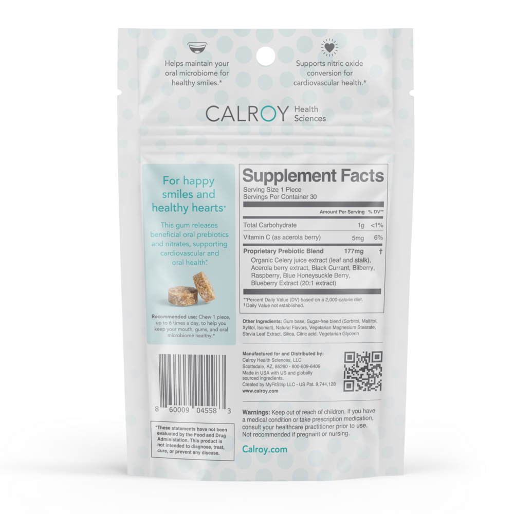 Product image for Oral Microbiome Gum-Based Dietary Supplement.