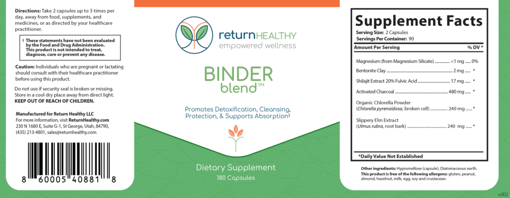 Product image for Binder Blend.