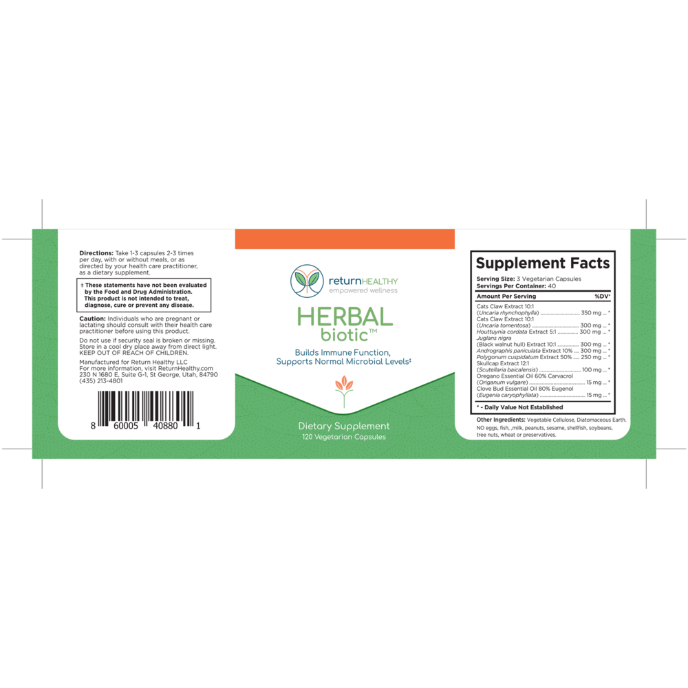 Product image for Herbal Biotic.