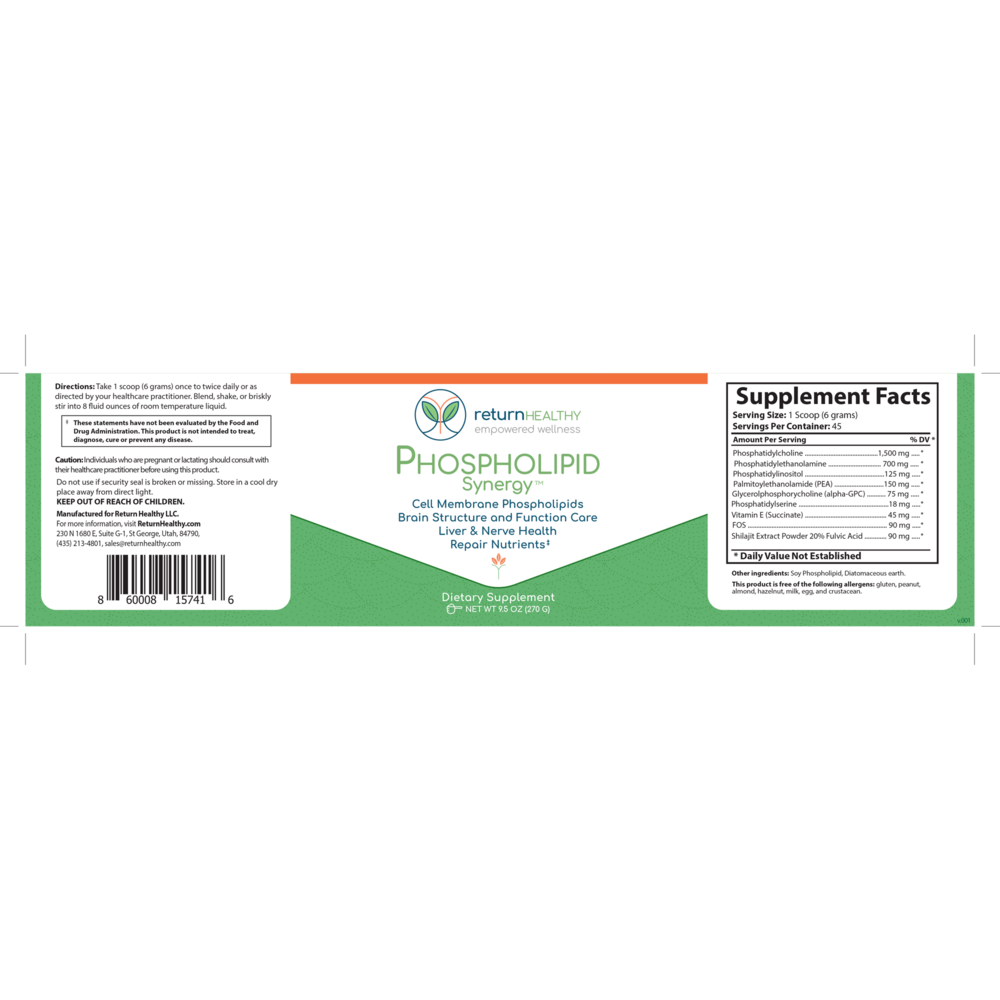 Product image for Phospholipid Synergy Powder.