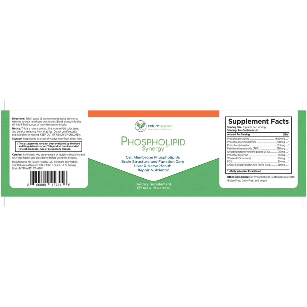 Product image for Phospholipid Synergy Powder.