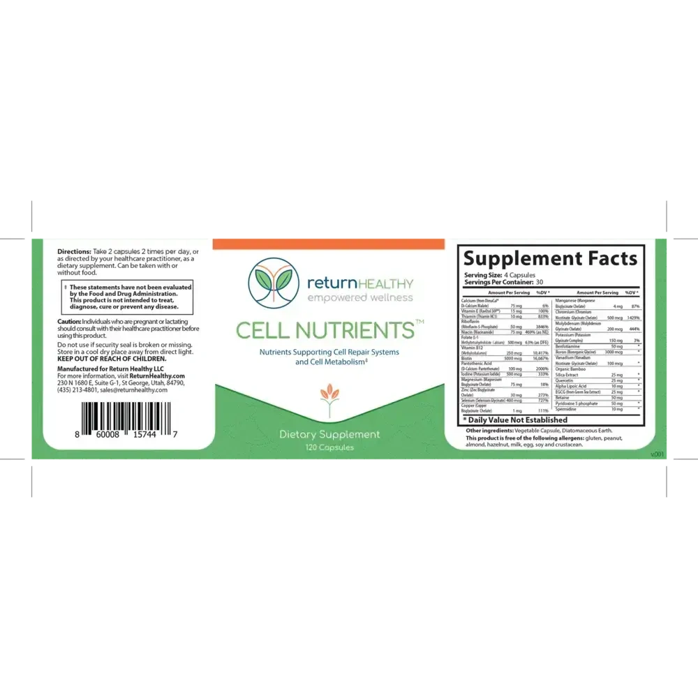 Product image for Cell Nutrients.
