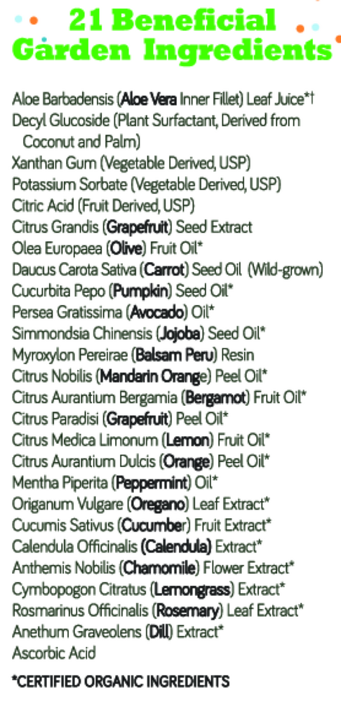 Product image for Spring Garden Shampoo and Wash.