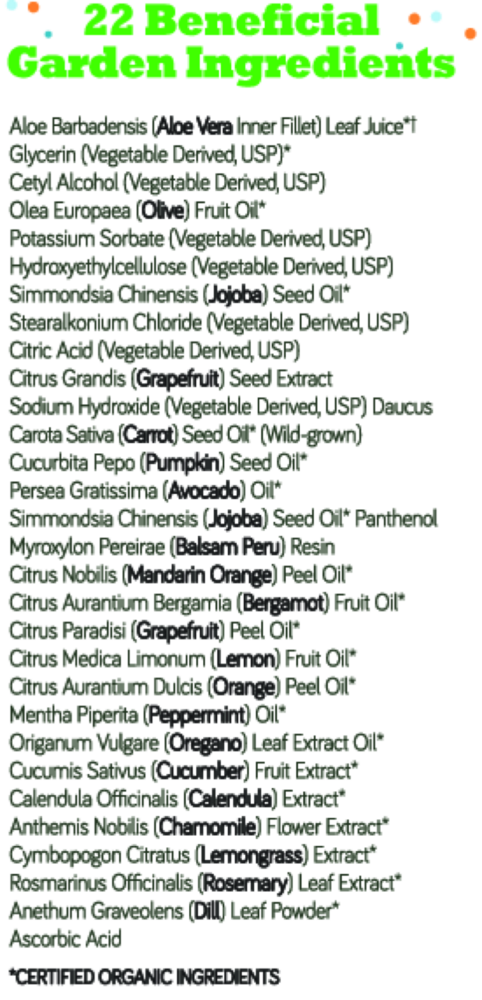 Product image for Spring Garden Conditioner and Detangler.