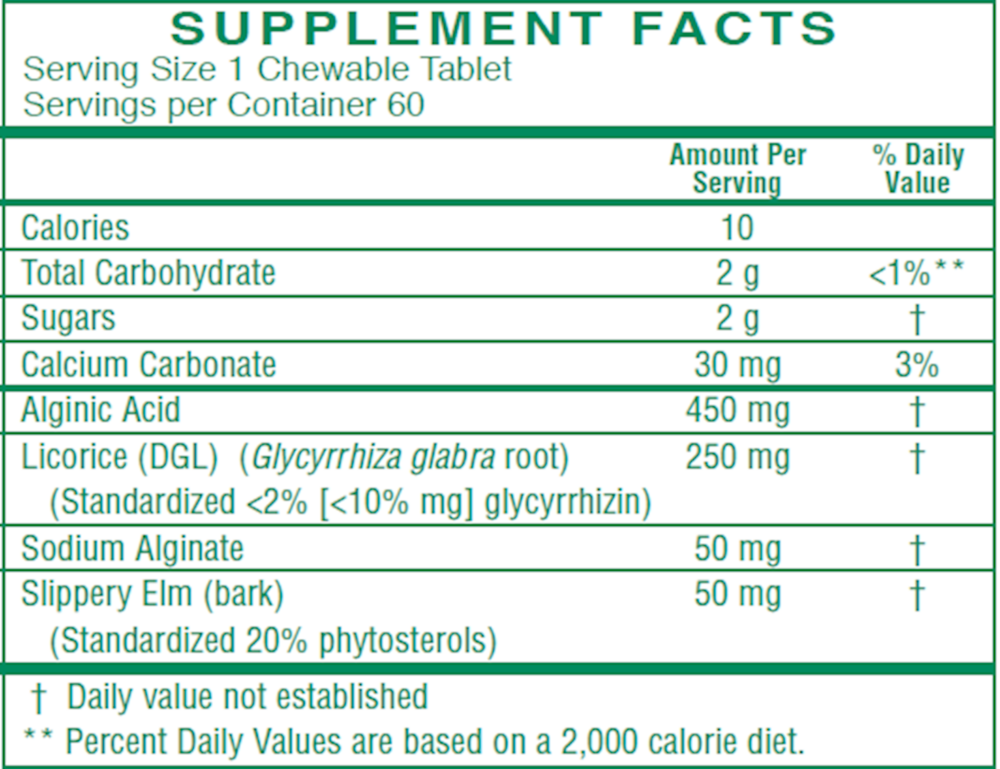 Product image for Acid Block Chewable Tablets.
