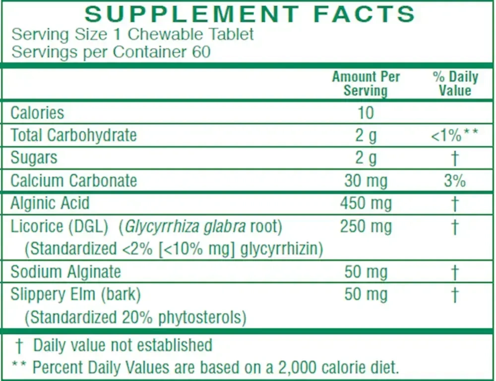 Product image for Acid Block Chewable Tablets.