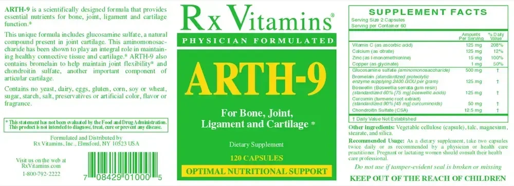Product image for Arth-9 Capsules.