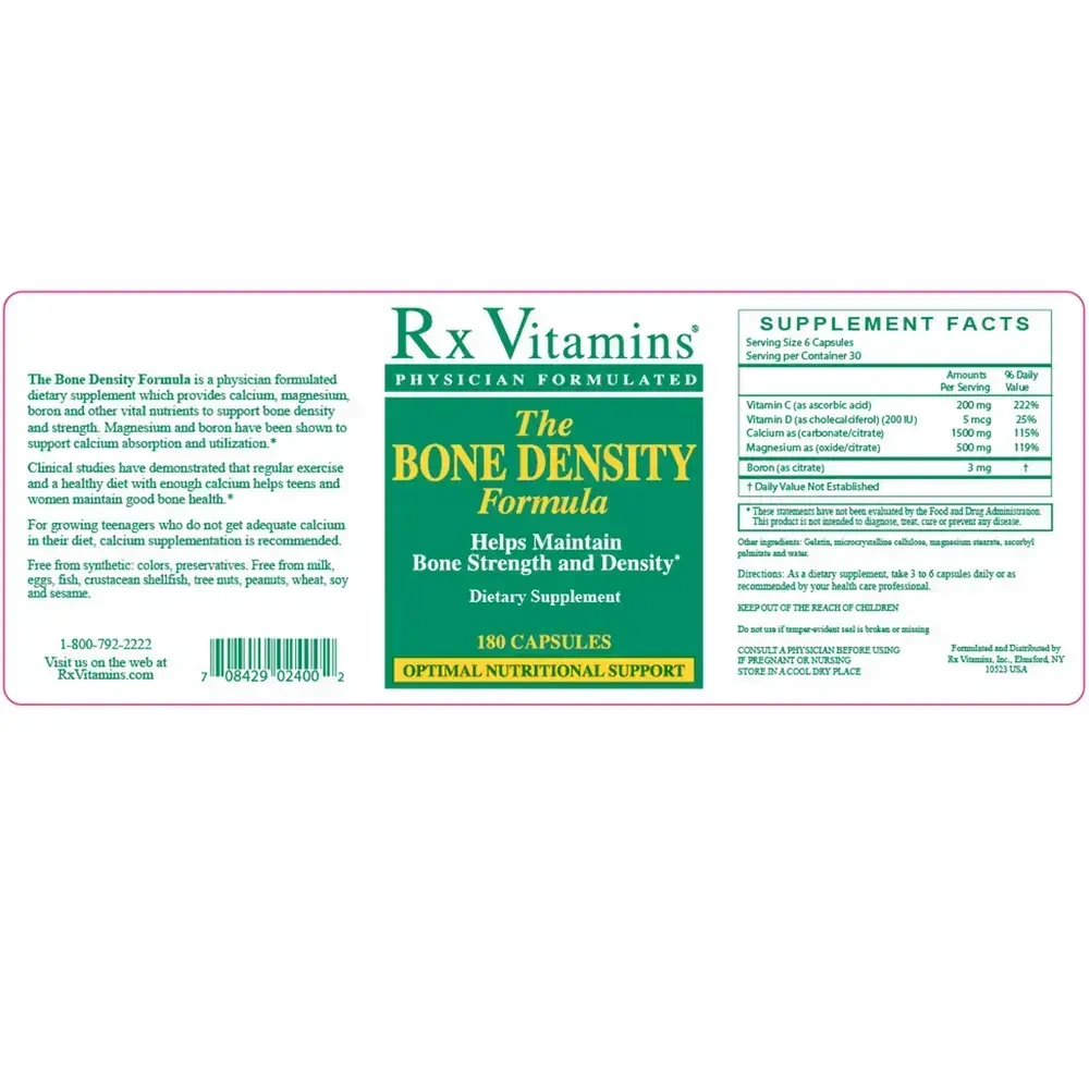 Product image for Bone Density Formula.
