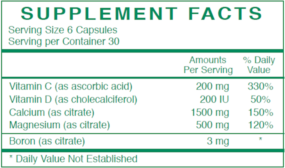 Product image for Bone Density Formula.