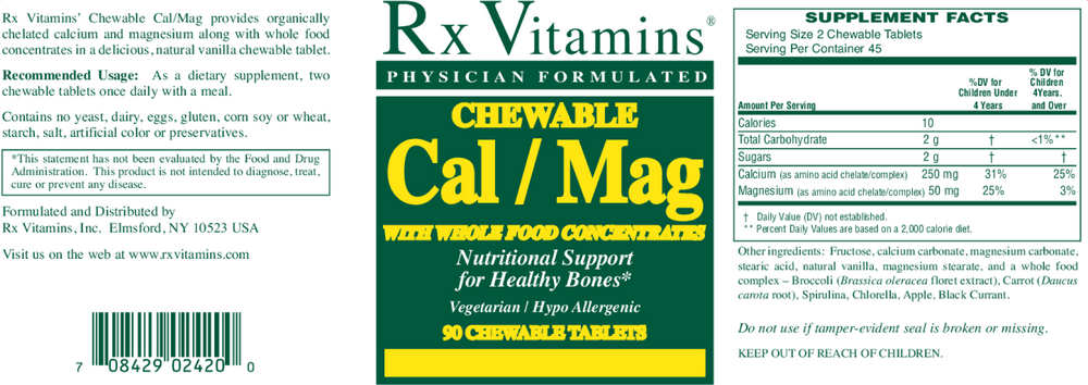Product image for Chewable Cal/Mag.