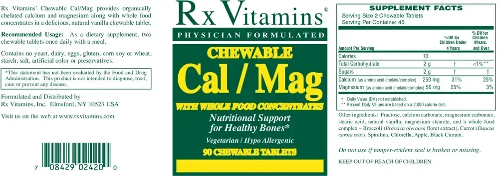 Product image for Chewable Cal/Mag.