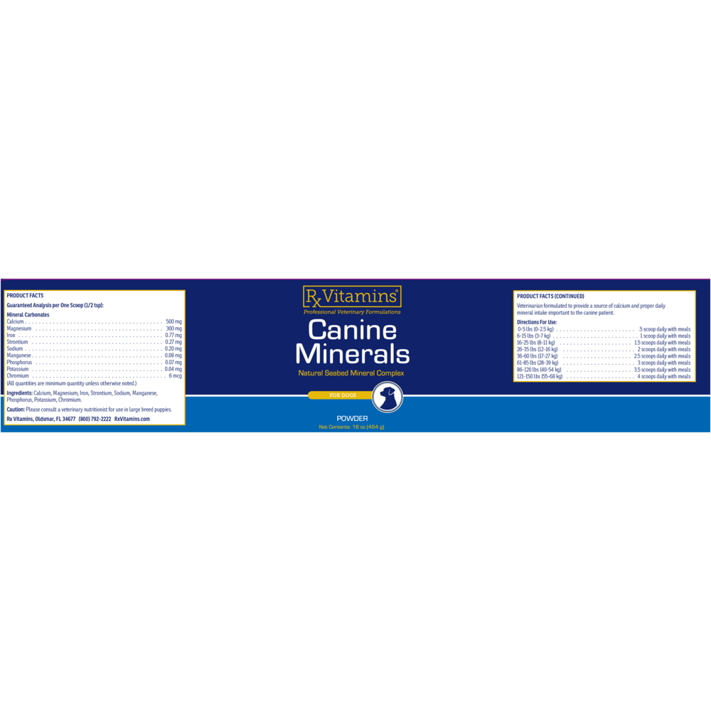 Product image for Canine Minerals Powder.