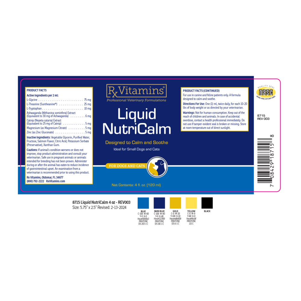 Product image for Liquid NutriCalm Dogs &amp; Cats.
