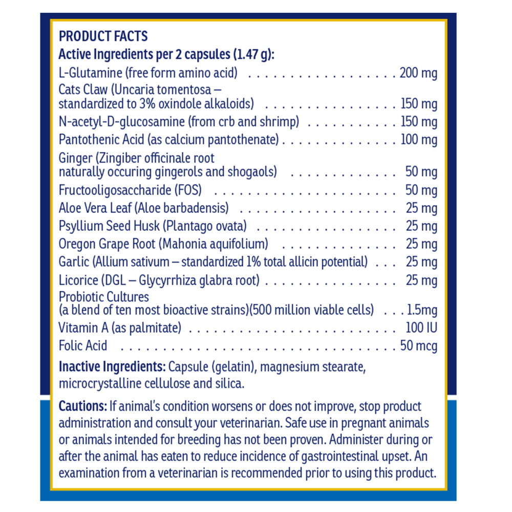 Product image for NutriGest for Dogs &amp; Cats Capsules.