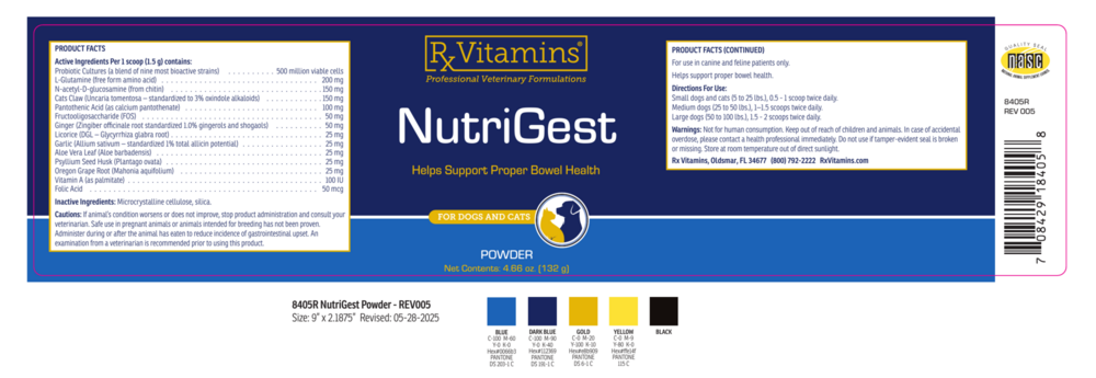 Product image for NutriGest for Dogs &amp; Cats Powder.