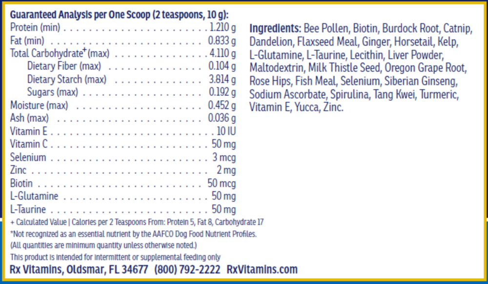 Product image for Nutritional Support for Dogs &amp; Cats.