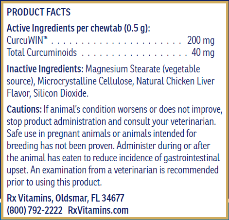 Product image for RxCurcuWIN Chew Tabs.