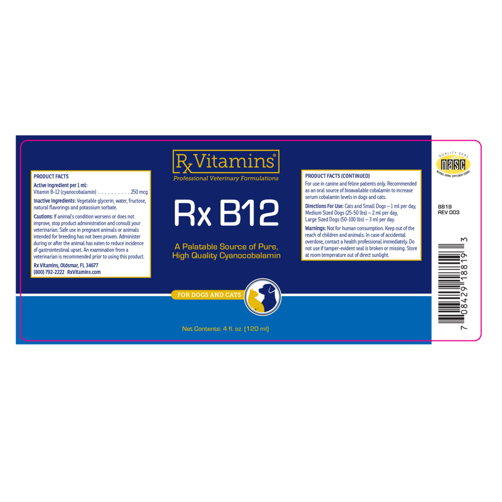 Product image for Rx B12.