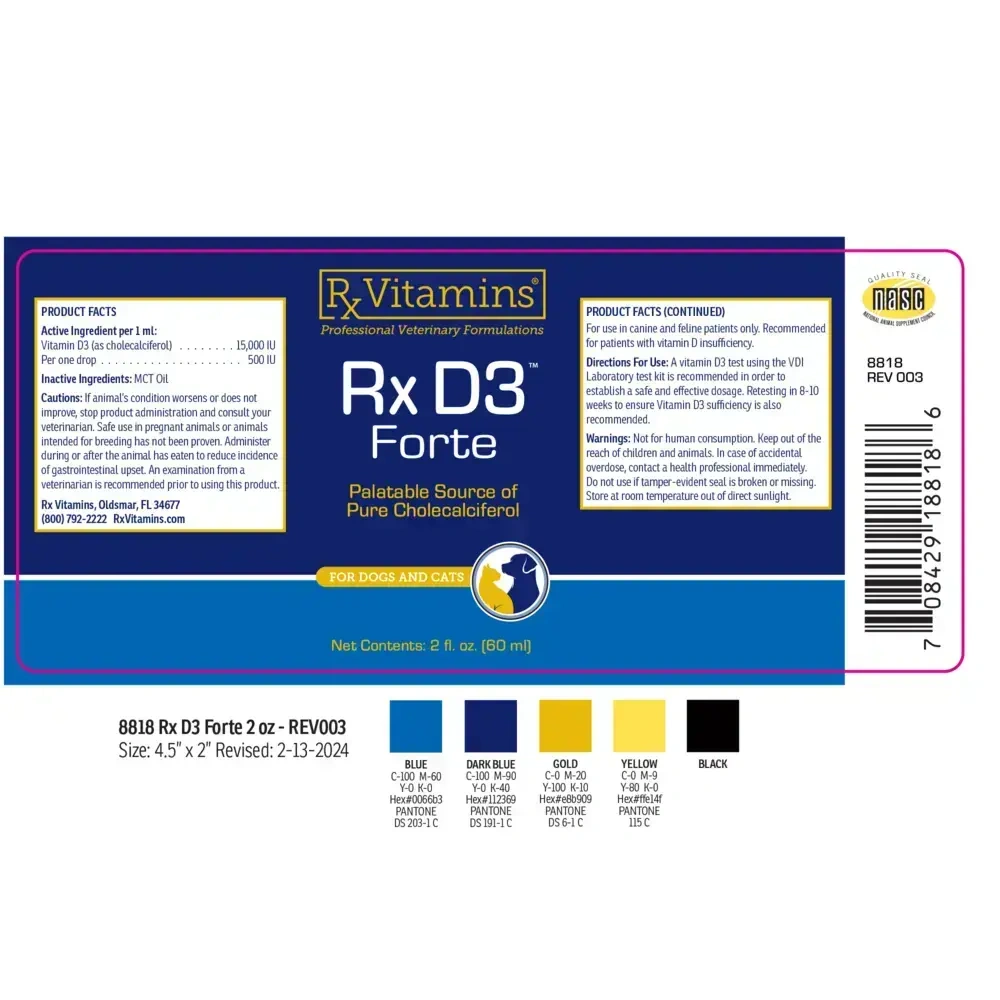 Product image for Rx D3 Forte.