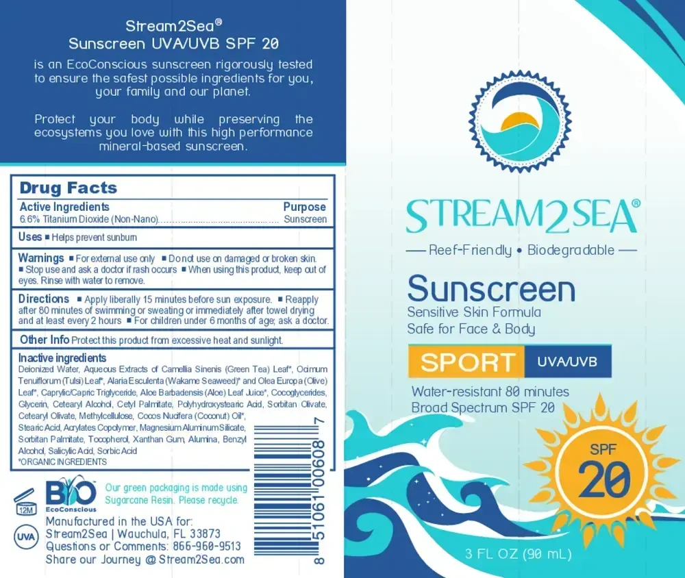Product image for Sunscreen for Face &amp; Body Sport SPF 20.