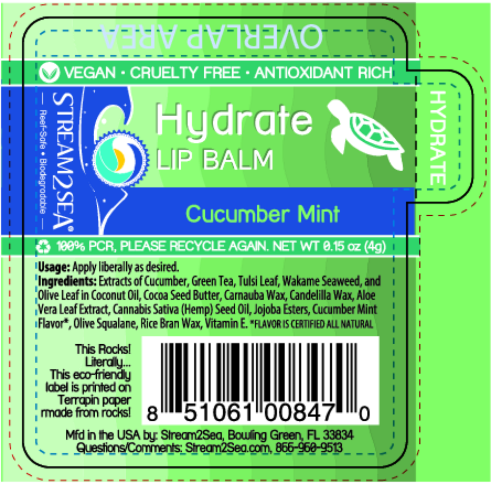 Product image for Hydrate Lip Balm - Cucumber Mint.