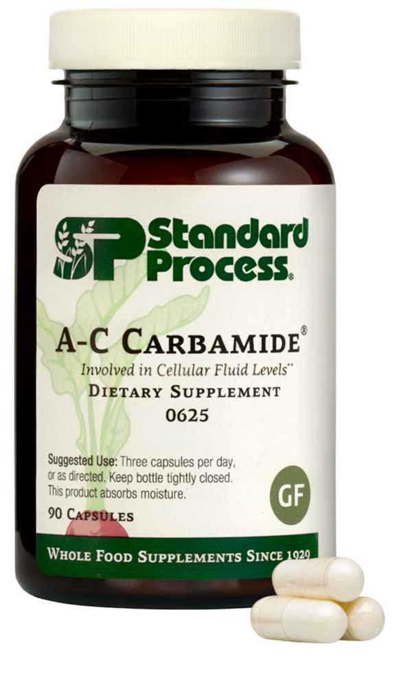 Standard Process A-C Carbamide supplement bottle — kidney and urinary support