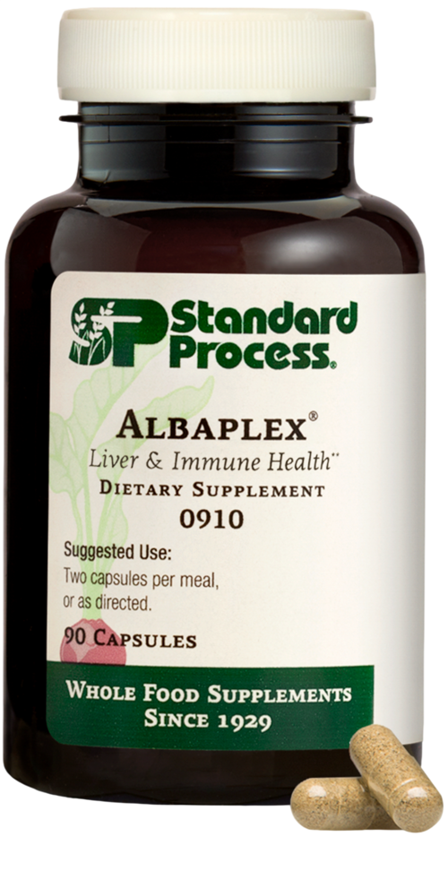 Standard Process Albaplex supplement bottle — kidney and urinary tract support