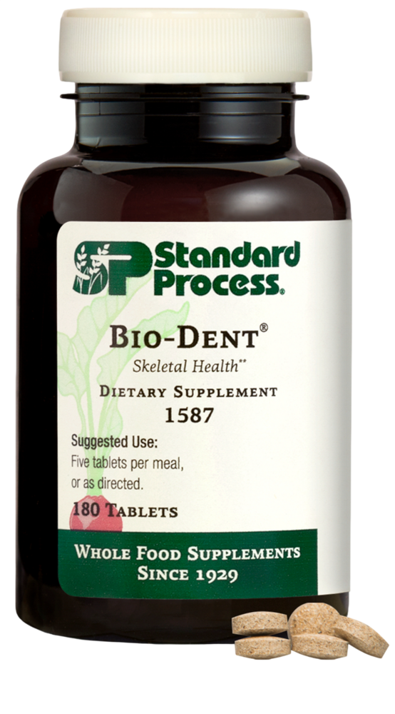 Standard Process Bio-Dent supplement bottle — dental and bone mineral support