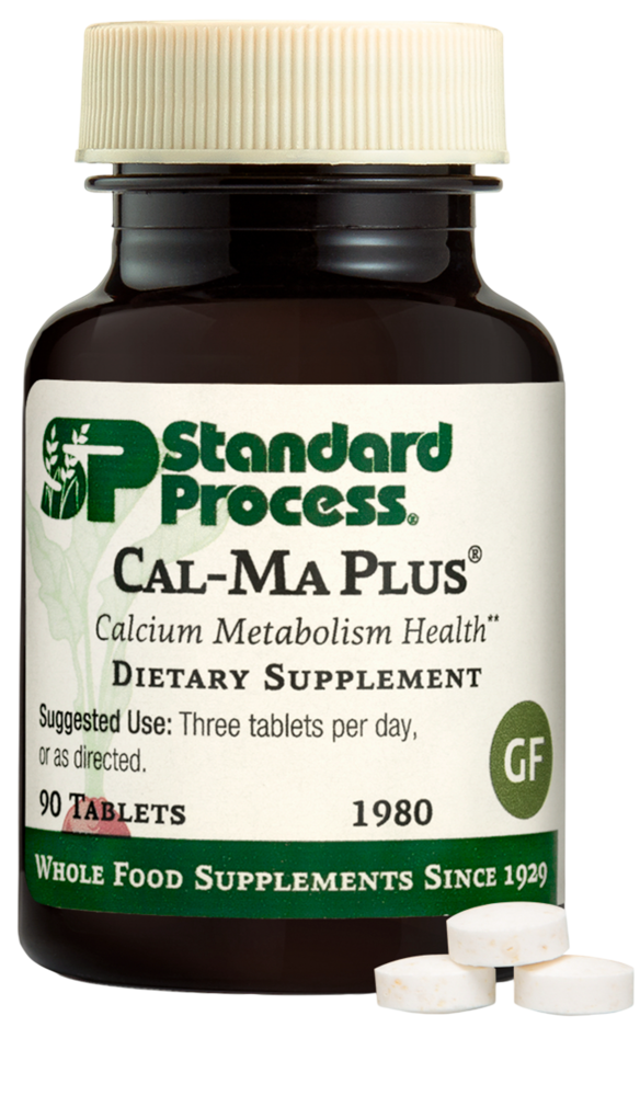 Standard Process Cal-Ma Plus supplement bottle — calcium and magnesium formula