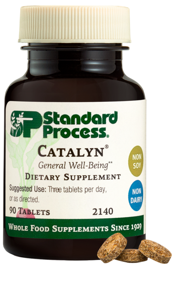 Standard Process Catalyn supplement bottle — the original whole food multivitamin since 1929