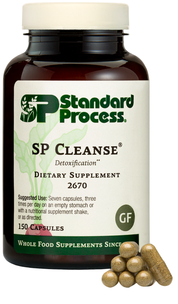 SP Cleanse supplement bottle