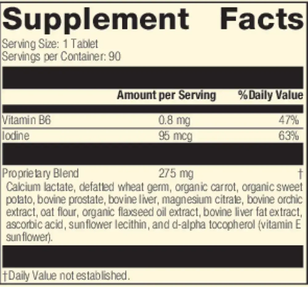 Product image for Cataplex® F Tablets.