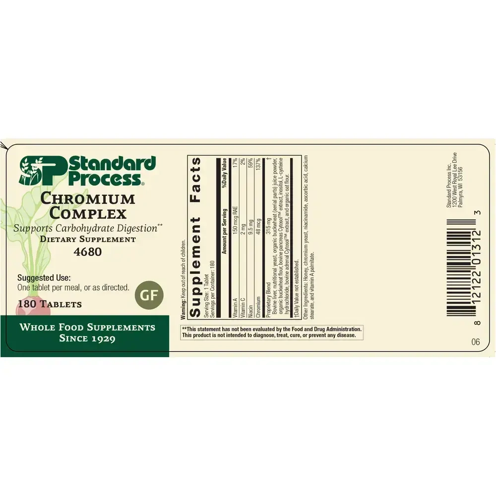Product image for Chromium Complex, formerly Cataplex® GTF.