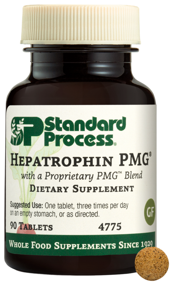 Hepatrophin PMG supplement bottle