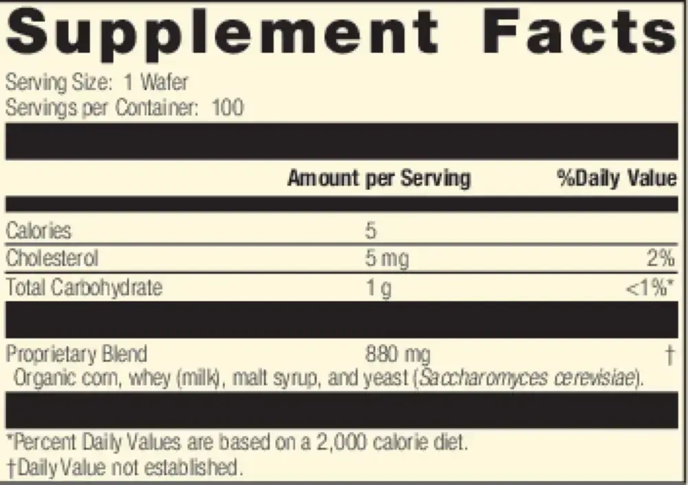 Product image for Lactic Acid Yeast™ Wafers.