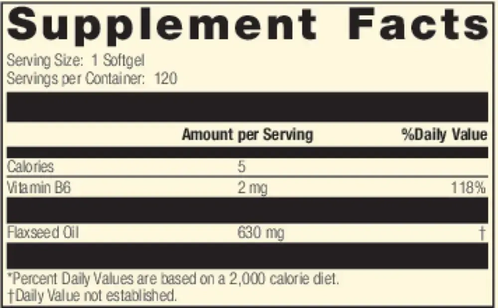 Product image for Flax Oil with B6.