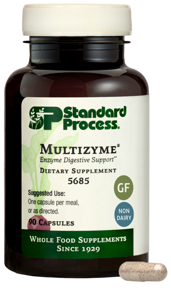 Multizyme supplement bottle