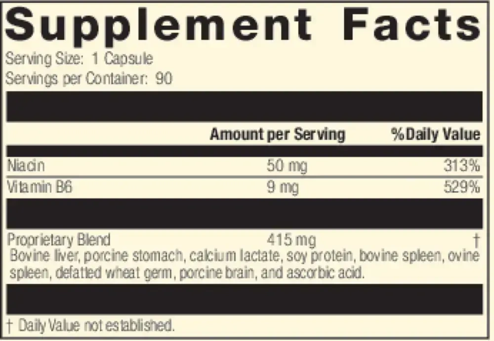 Product image for Niacinamide B6.