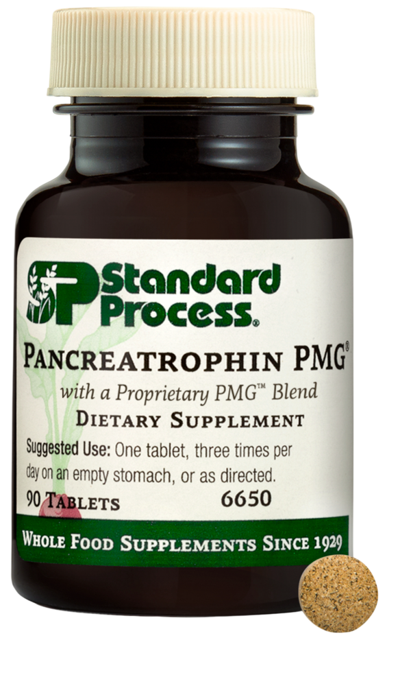 Pancreatrophin PMG supplement bottle