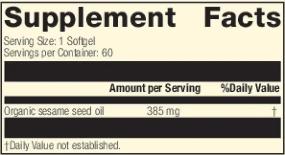 Product image for Sesame Seed Oil.