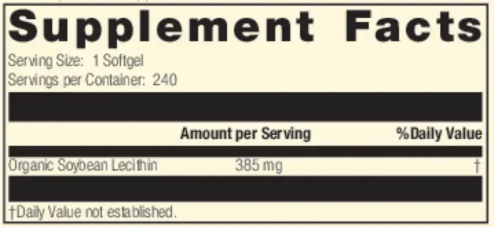 Product image for Soybean Lecithin.