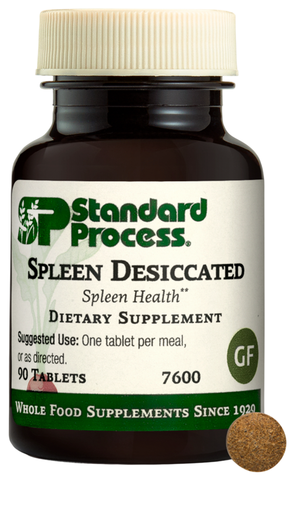 Spleen Desiccated supplement bottle