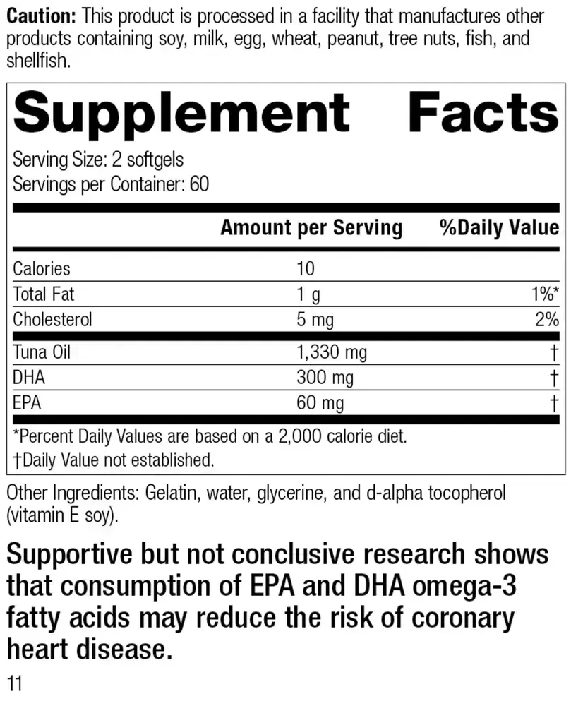 Product image for Tuna Omega-3 Oil.