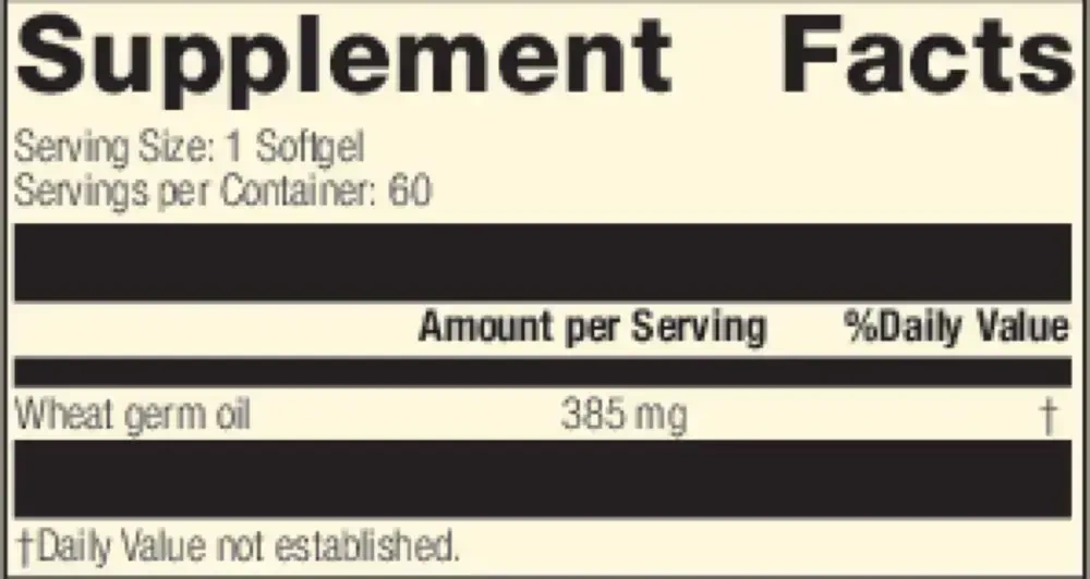 Product image for Wheat Germ Oil.