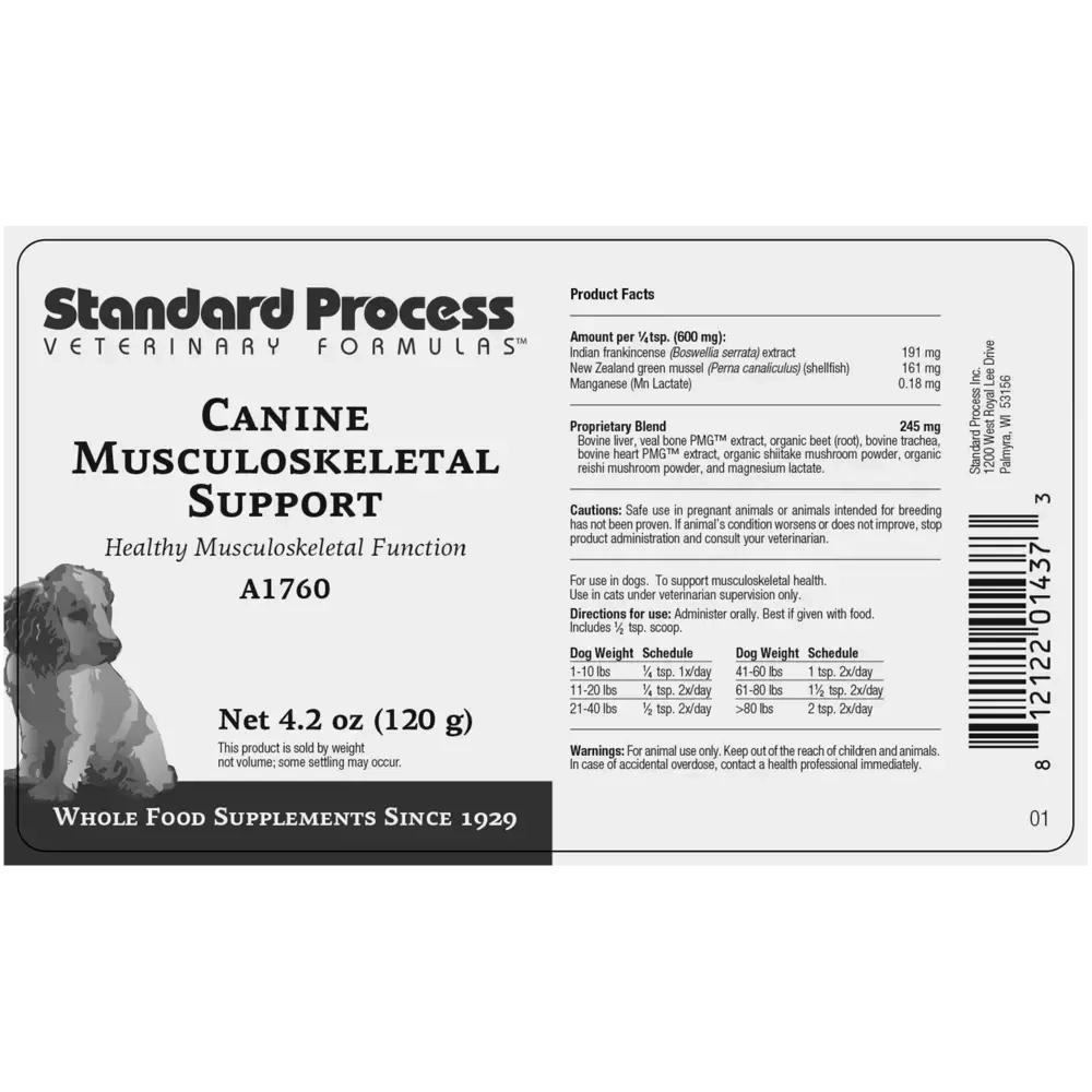 Product image for Canine Musculoskeletal Support.