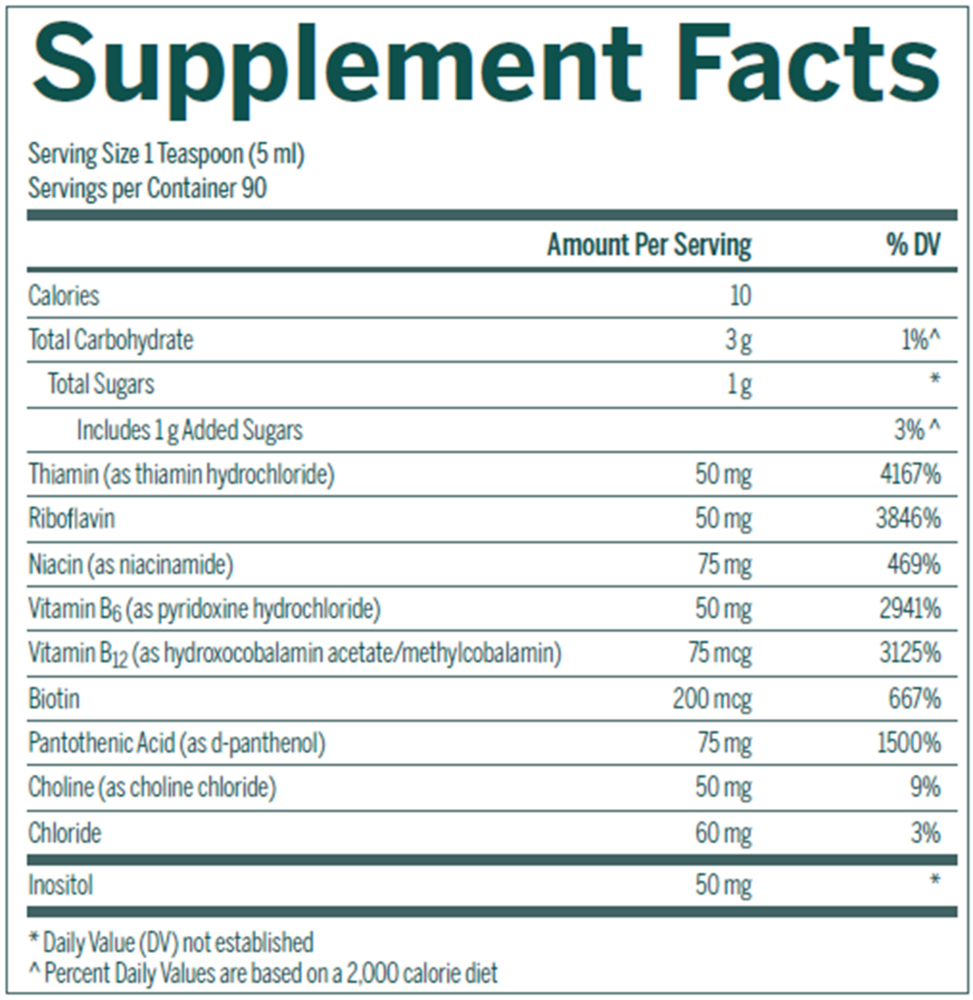 Product image for Liquid B Complex.