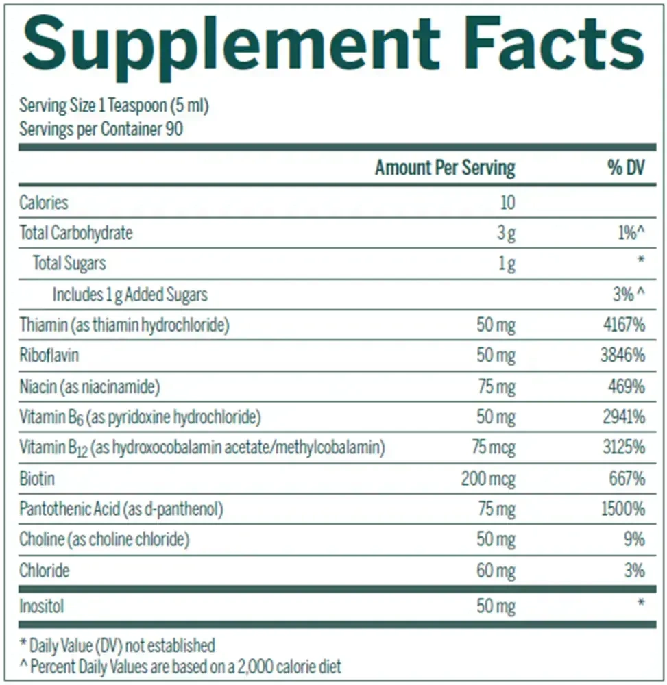 Product image for Liquid B Complex.