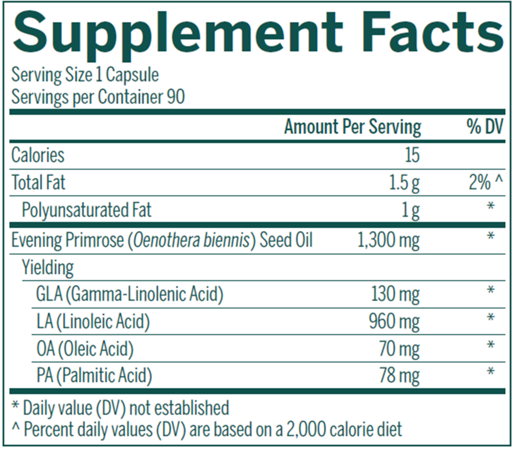 Product image for GLA 130 Primrose Oil.