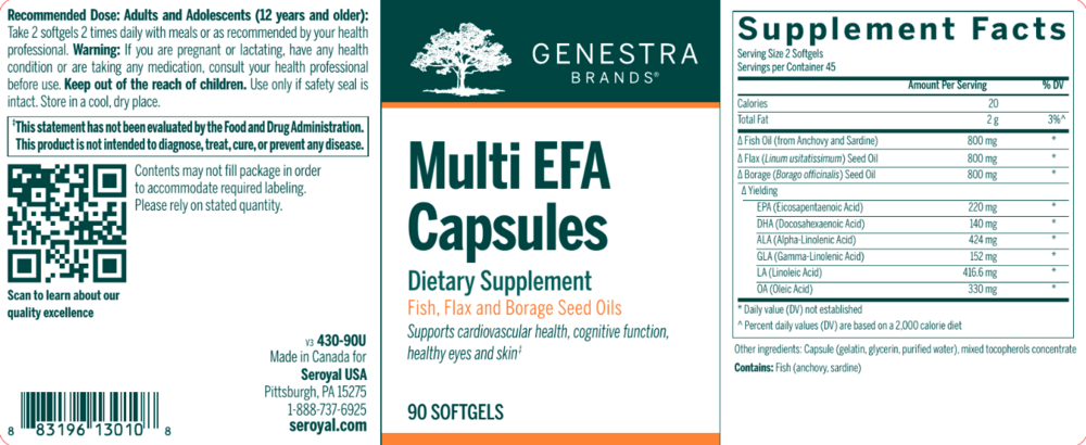 Product image for Multi EFA Capsules.