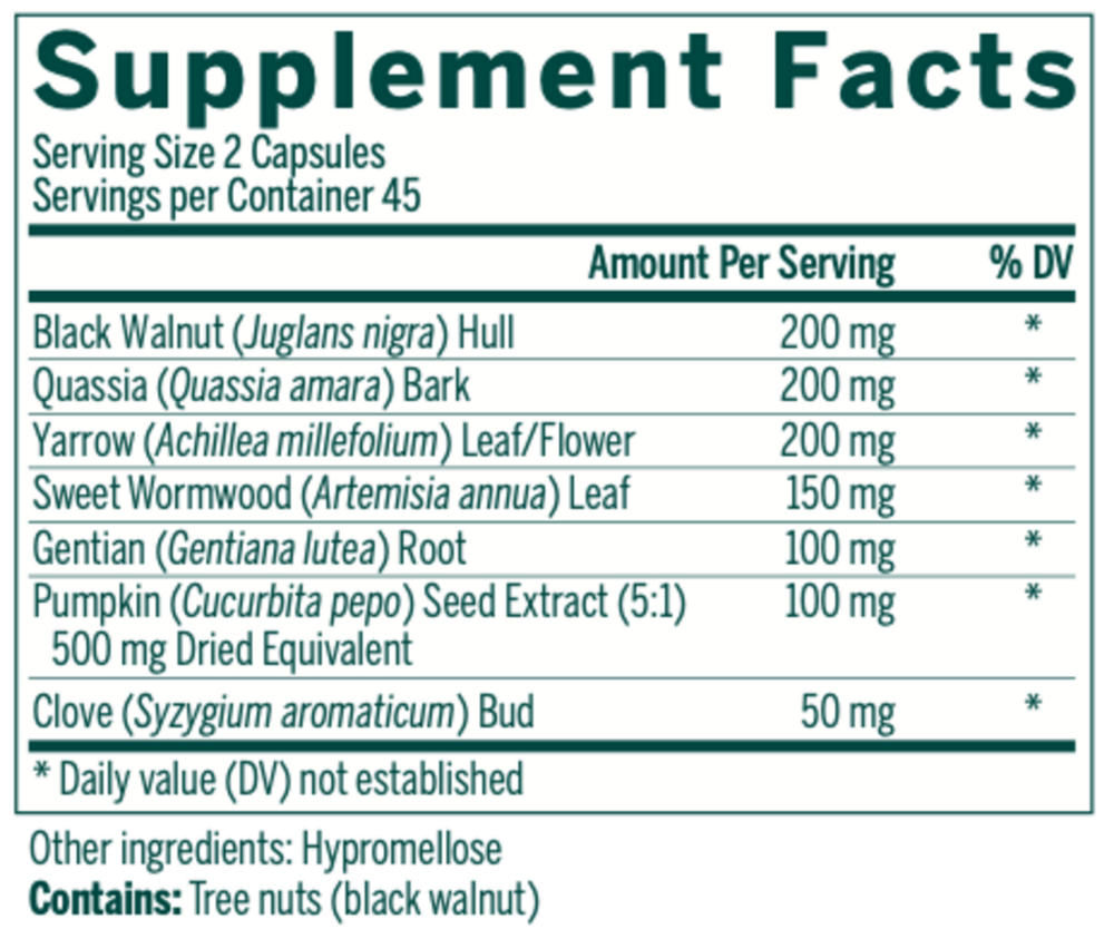 Product image for Black Walnut Capsules.